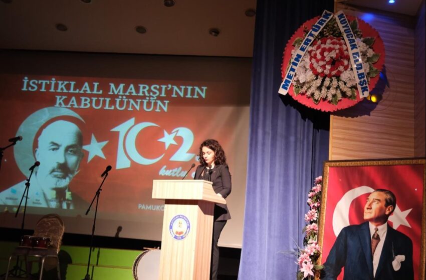  Kuyucak’da İstiklal Marşı’nın Kabul edilişinin 102 yıldönümü programı düzenlendi
