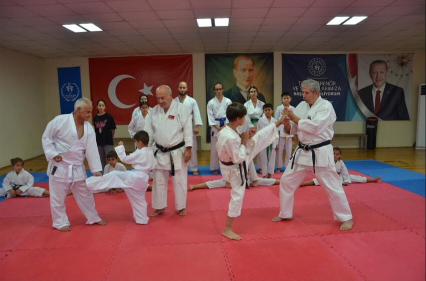  Nazilli Gençlik ilçe Spor Müdürlüğü bünyesinde açılan Karate Kursları devam ediyor